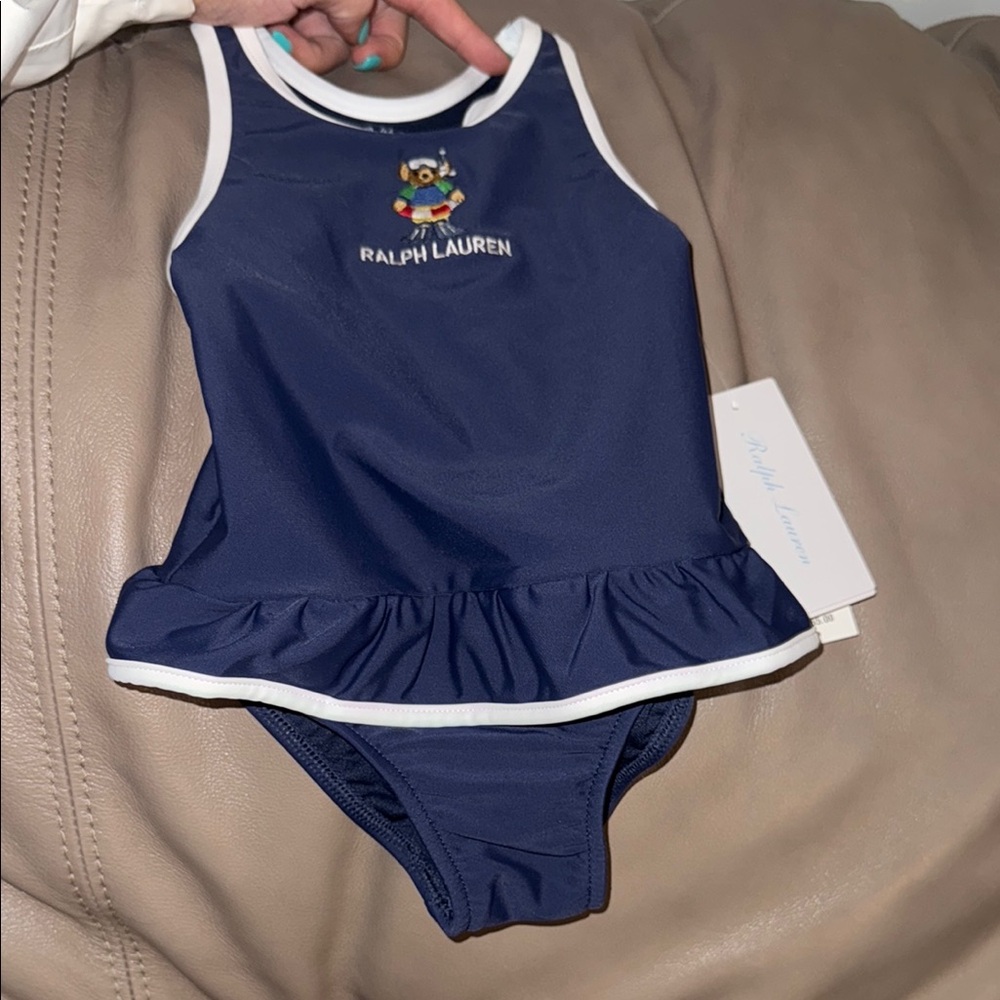 Ralph Lauren Kids Navy Swimsuit
